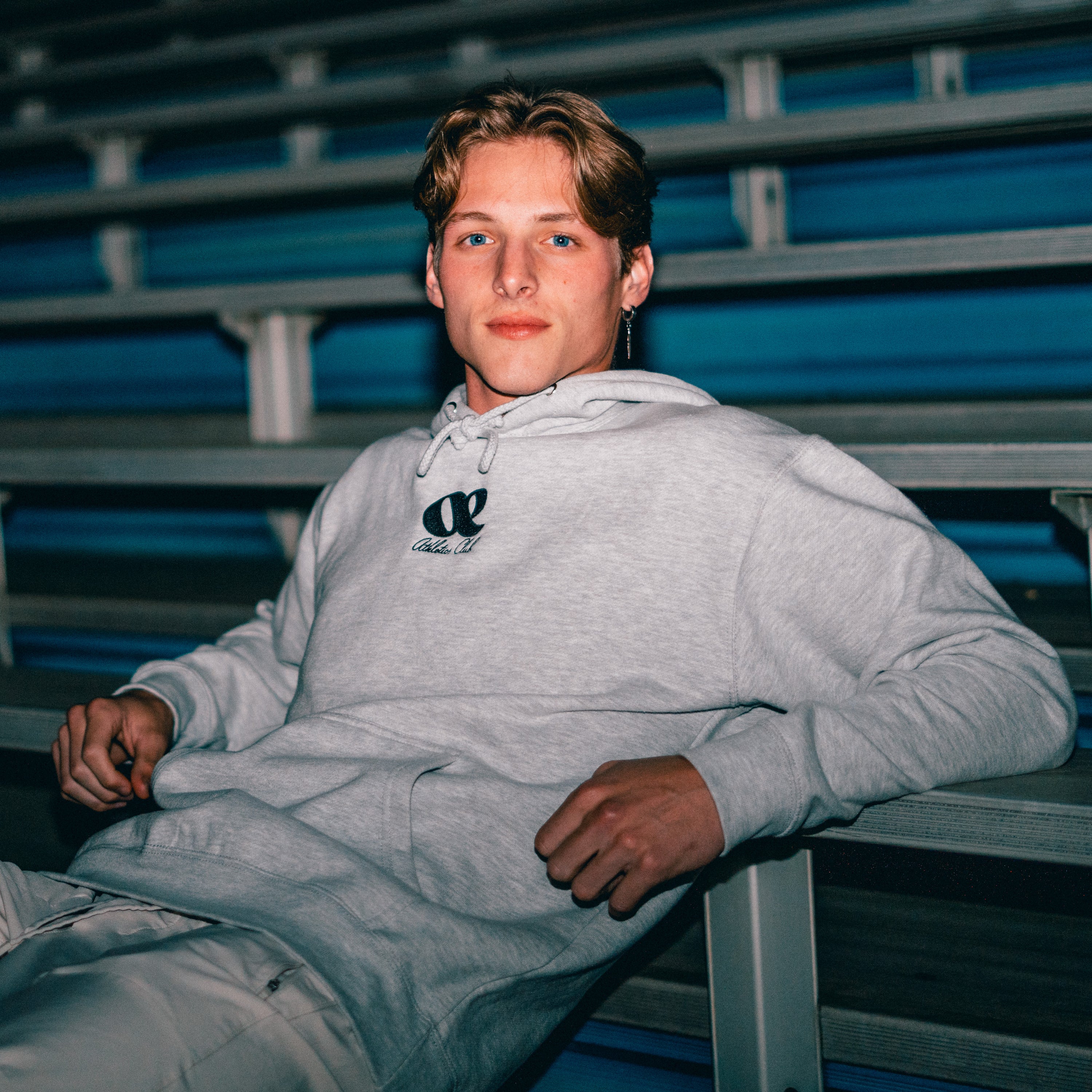 Over Everything Hoodie on Bleachers